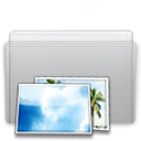 Folder - Picture - Graphite icon